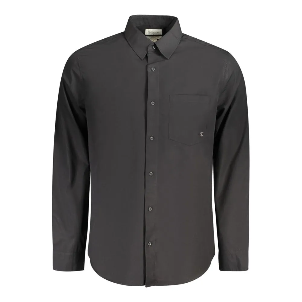 Calvin Klein Men's Black Cotton Shirt