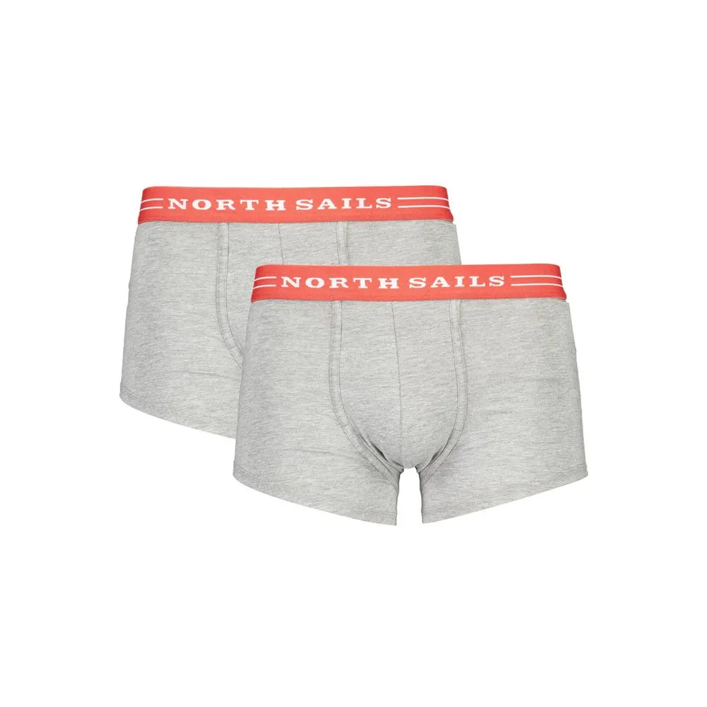 North Sails Men's Gray Cotton Underwear