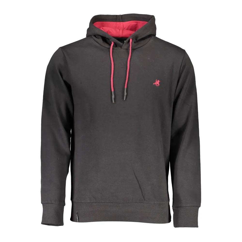 U.S. Grand Polo Men's Black Cotton Sweater