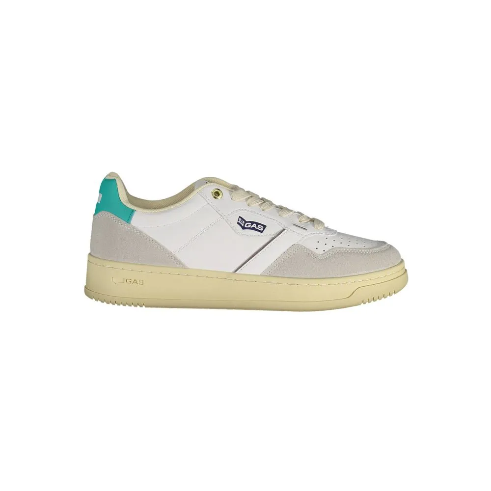 Gas Women's White Artificial Leather Sneaker