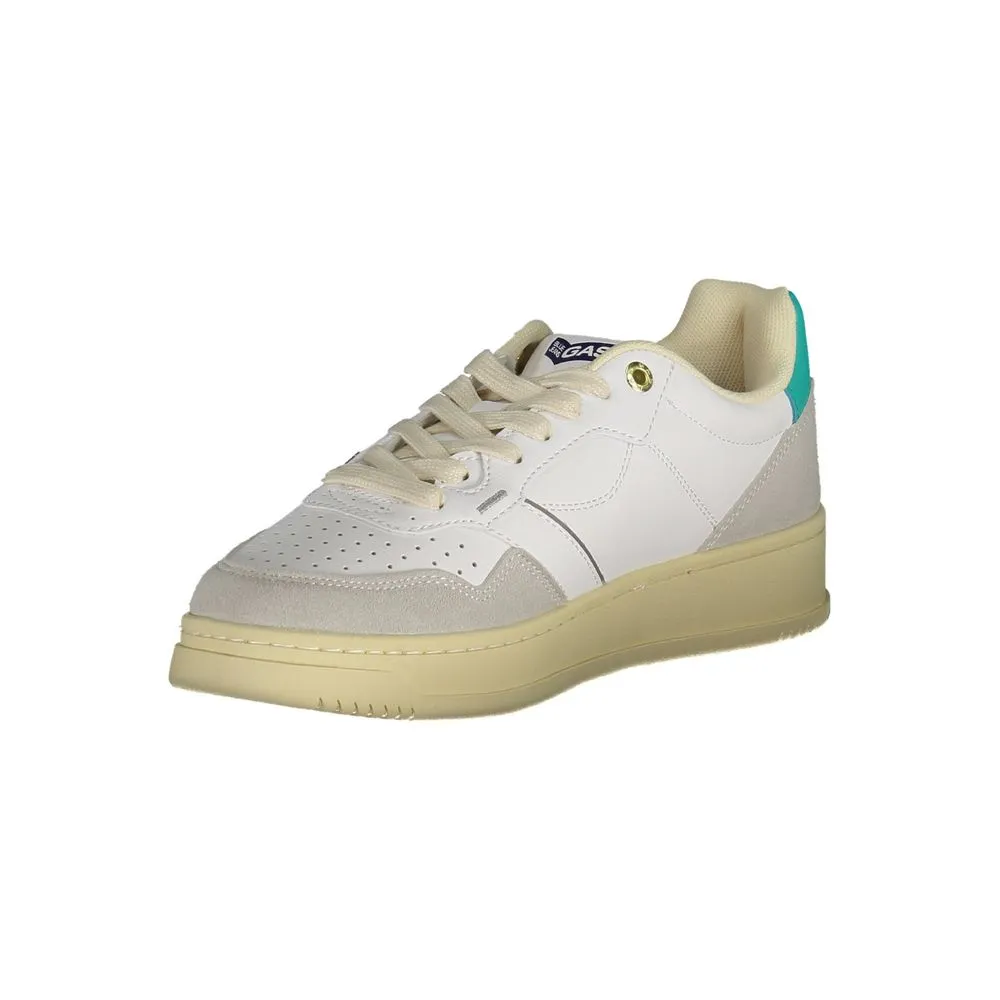 Gas Women's White Artificial Leather Sneaker