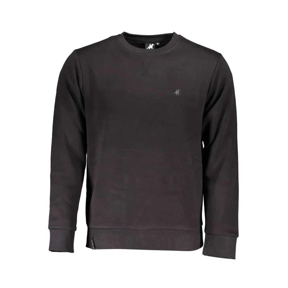 U.S. Grand Polo Men's Black Cotton Sweater