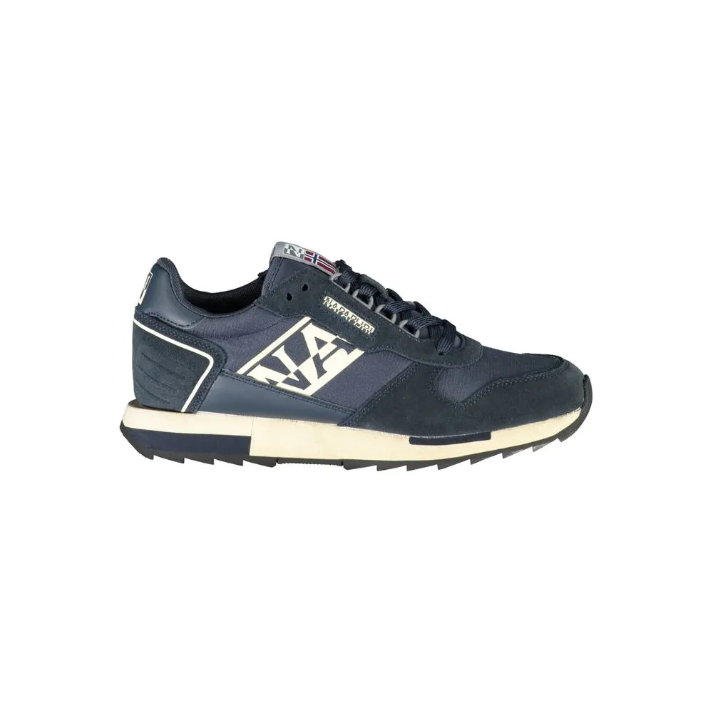 Napapijri Men's Sleek Blue Sporty Laced Sneakers