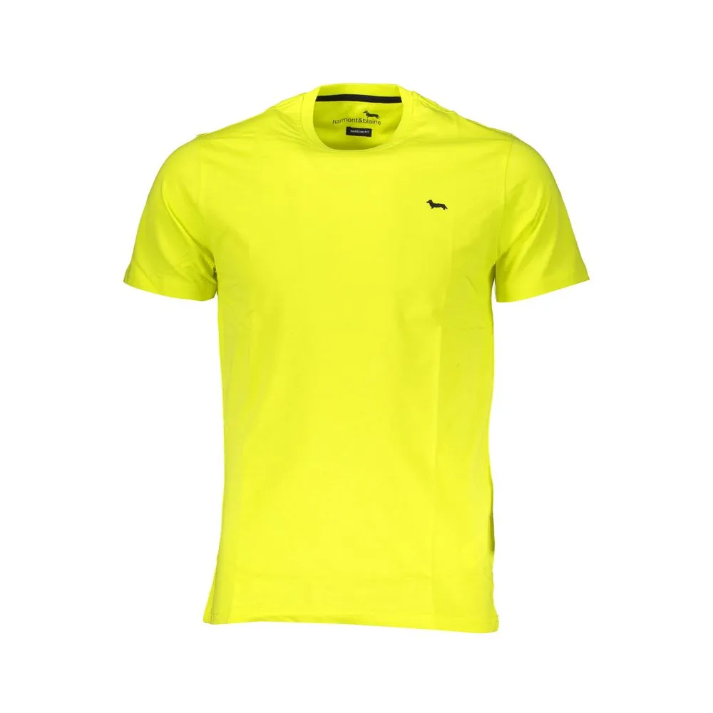 Harmont & Blaine Men's Yellow Cotton T-Shirt