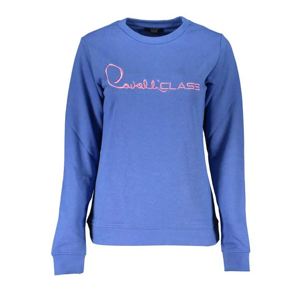 Cavalli Class Women's Blue Cotton Sweater