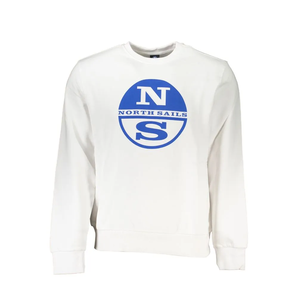 North Sails Men's White Cotton Sweater