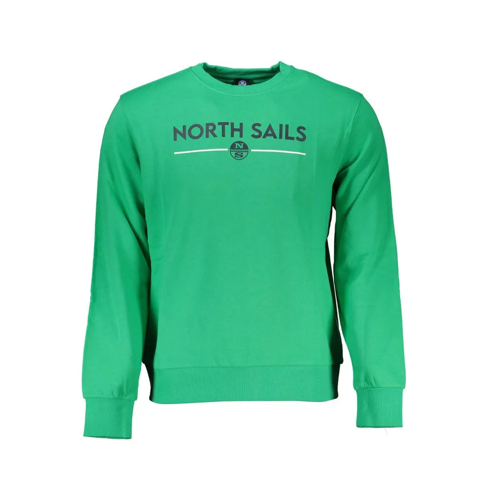 North Sails Men's Green Cotton Sweater