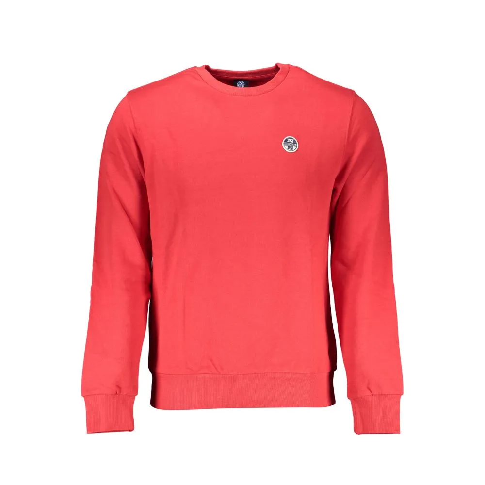 North Sails Men's Red Cotton Sweater