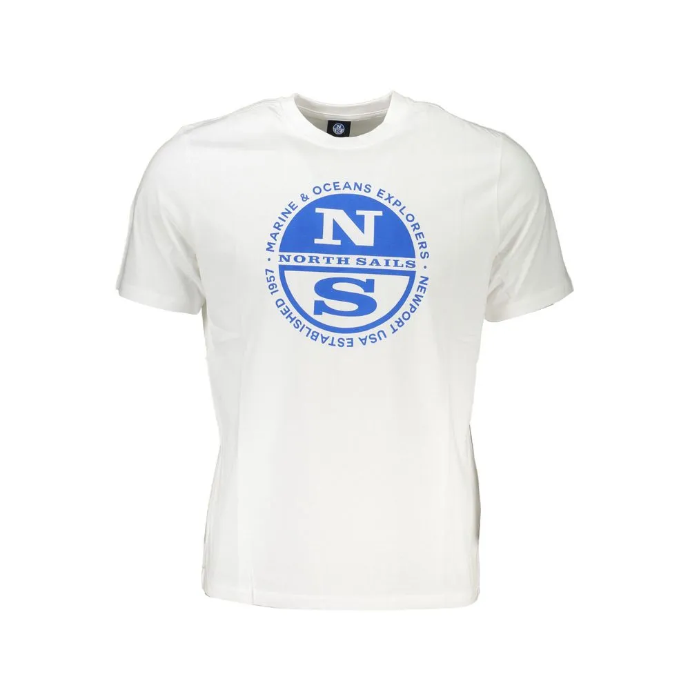 North Sails Men's White Cotton T-Shirt