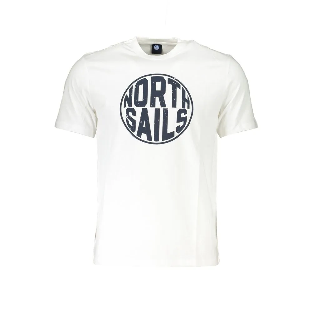 North Sails Men's White Cotton T-Shirt