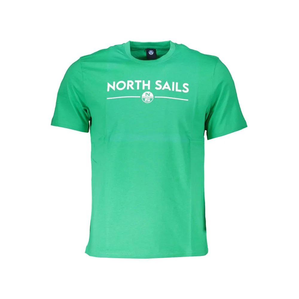 North Sails Men's Green Cotton T-Shirt