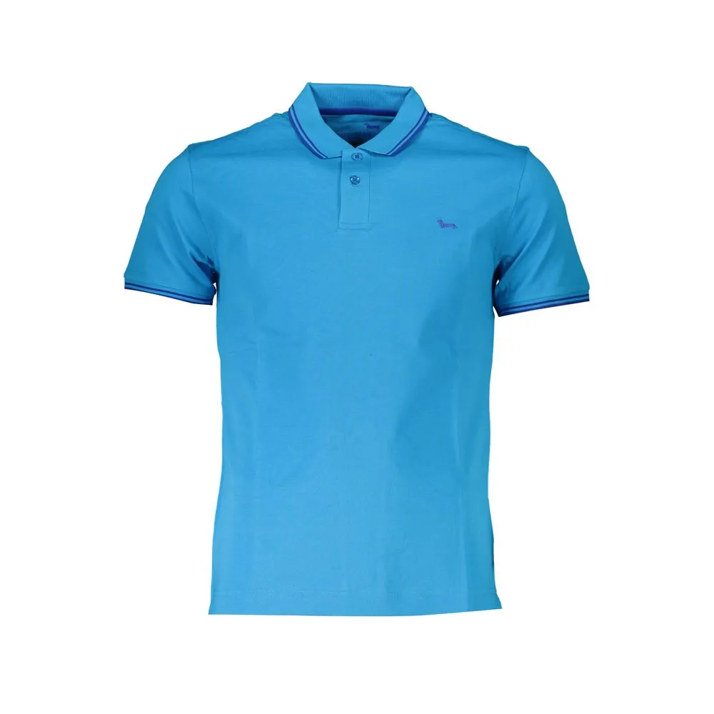 Harmont & Blaine Men's Chic Light Blue Cotton Polo