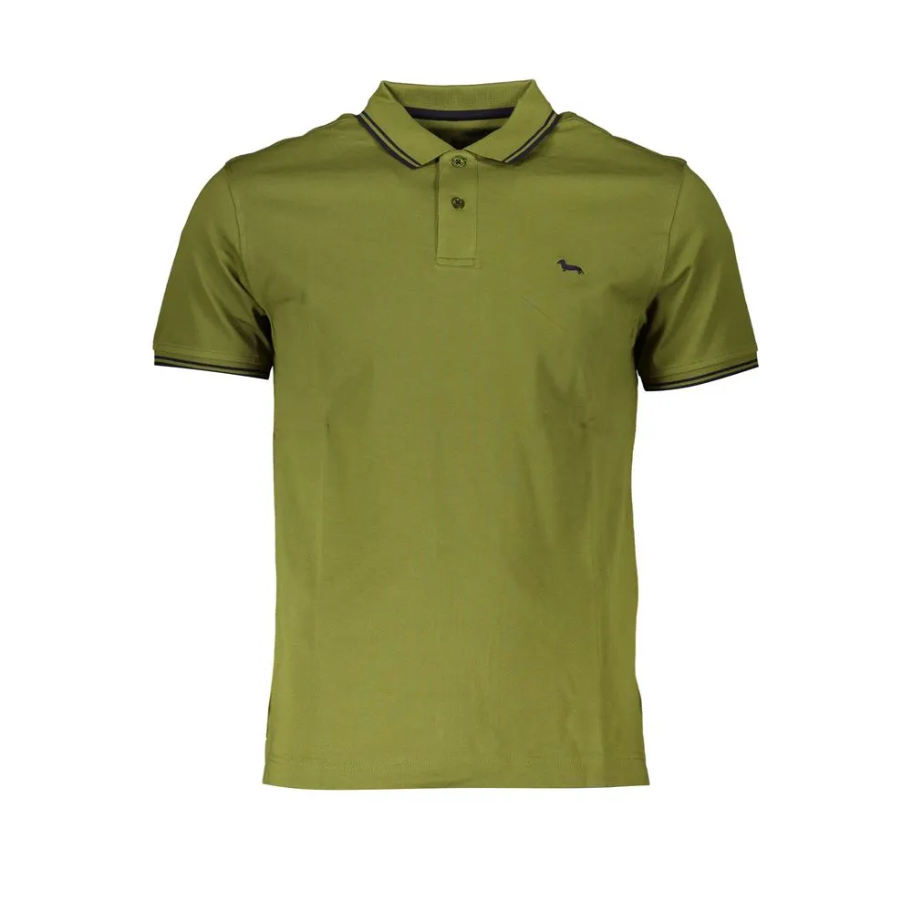 Harmont & Blaine Men's Sharp Green Contrast Polo Shirt
