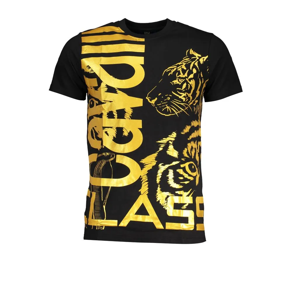 Cavalli Class Men's Black Cotton T-Shirt