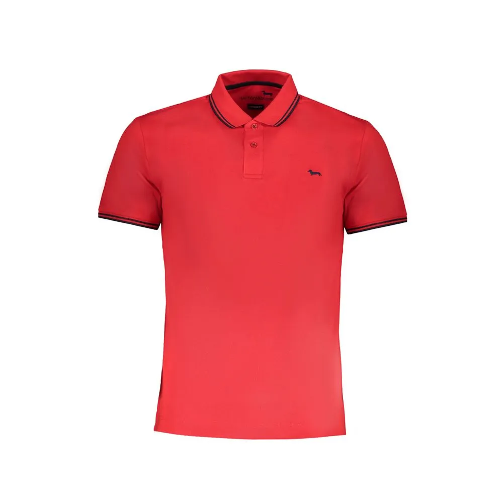 Harmont & Blaine Men's Red Cotton Polo Shirt