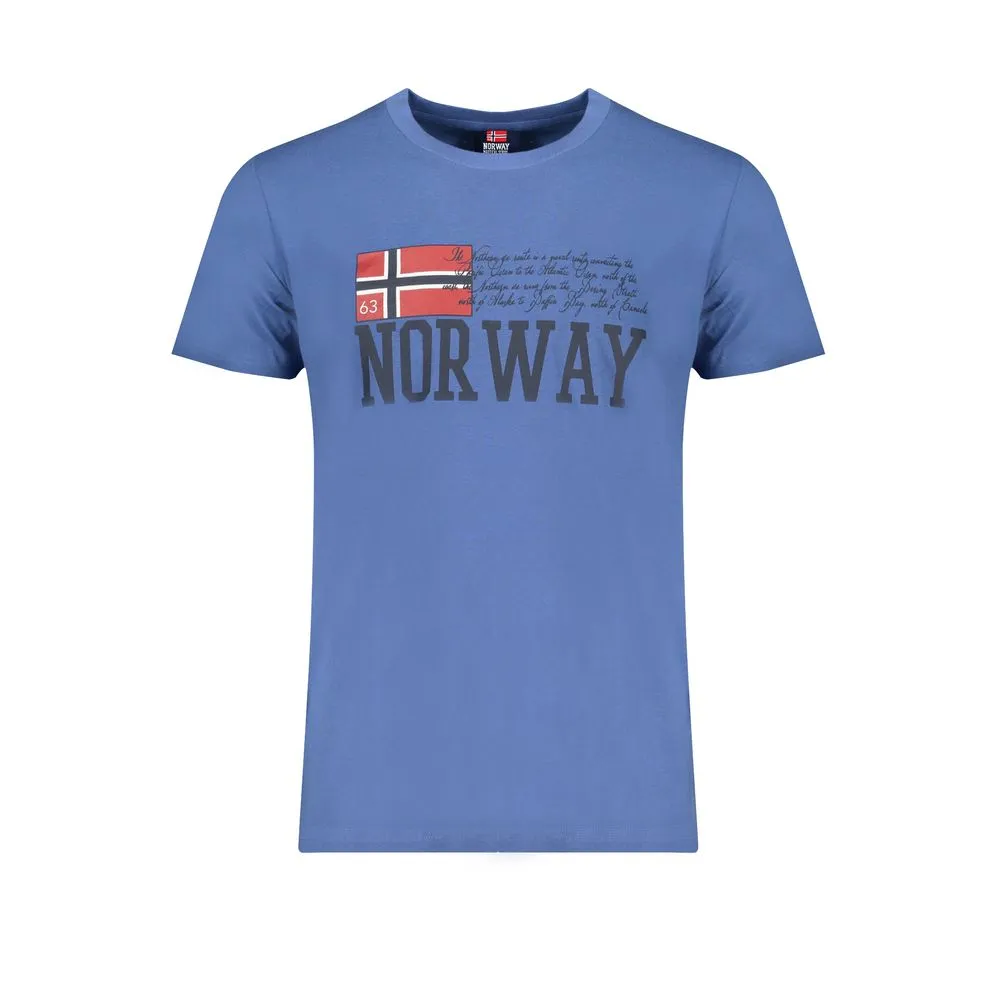 Norway 1963 Men's Blue Cotton T-Shirt