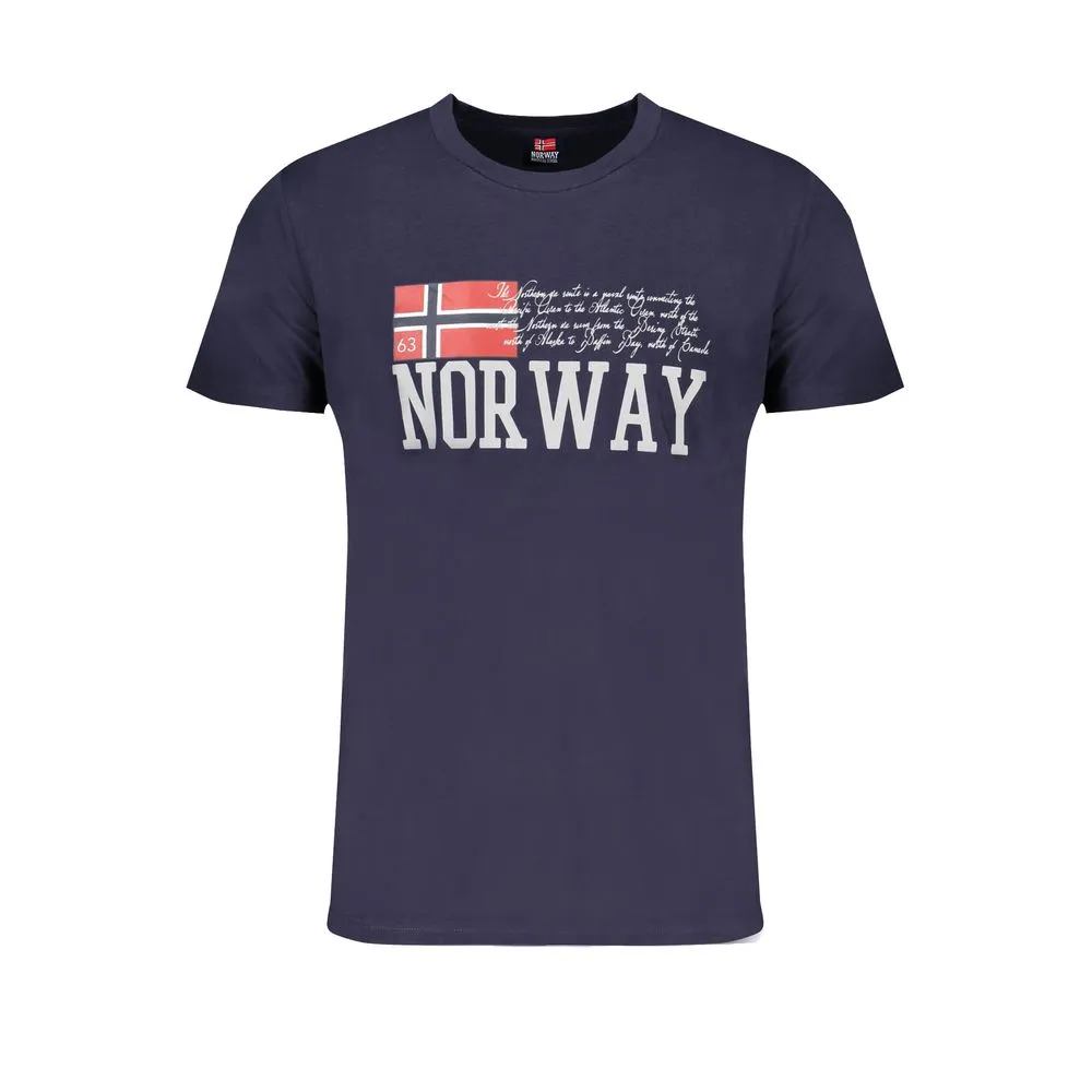 Norway 1963 Men's Blue Cotton T-Shirt
