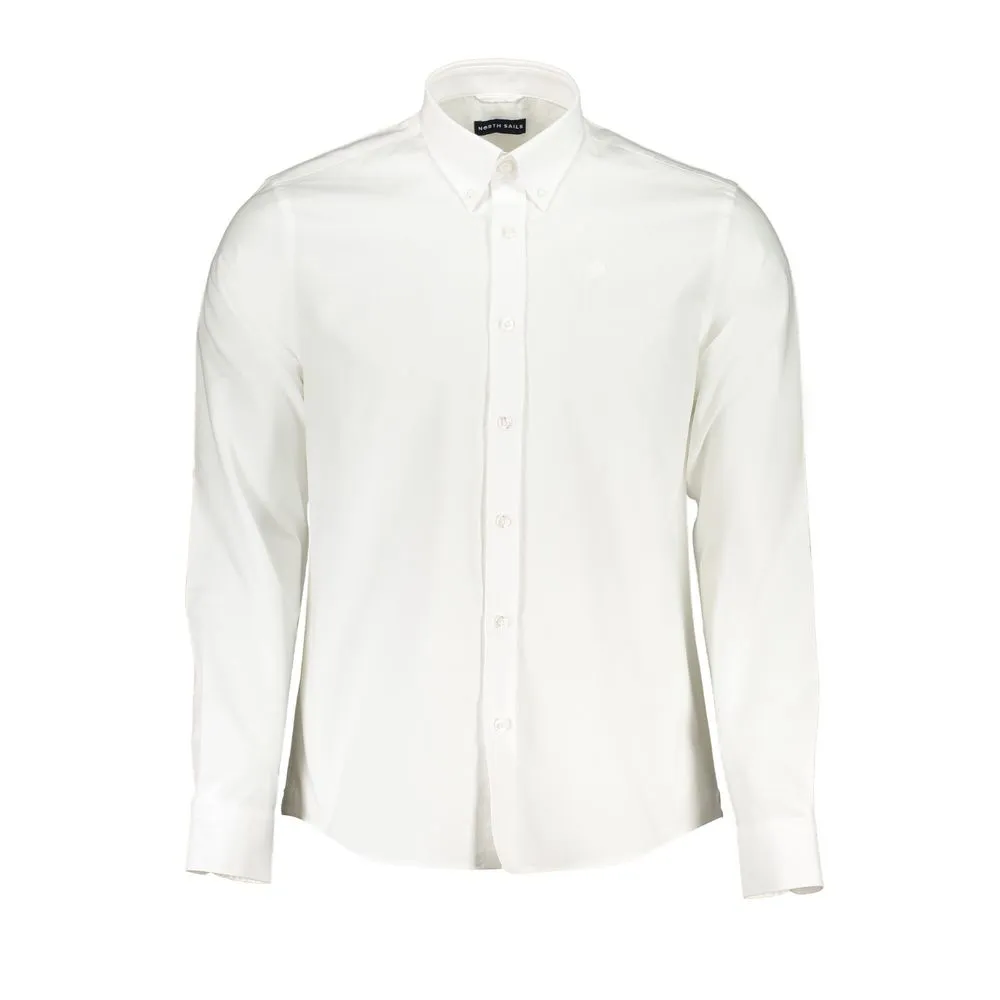 North Sails Men's White Cotton Shirt