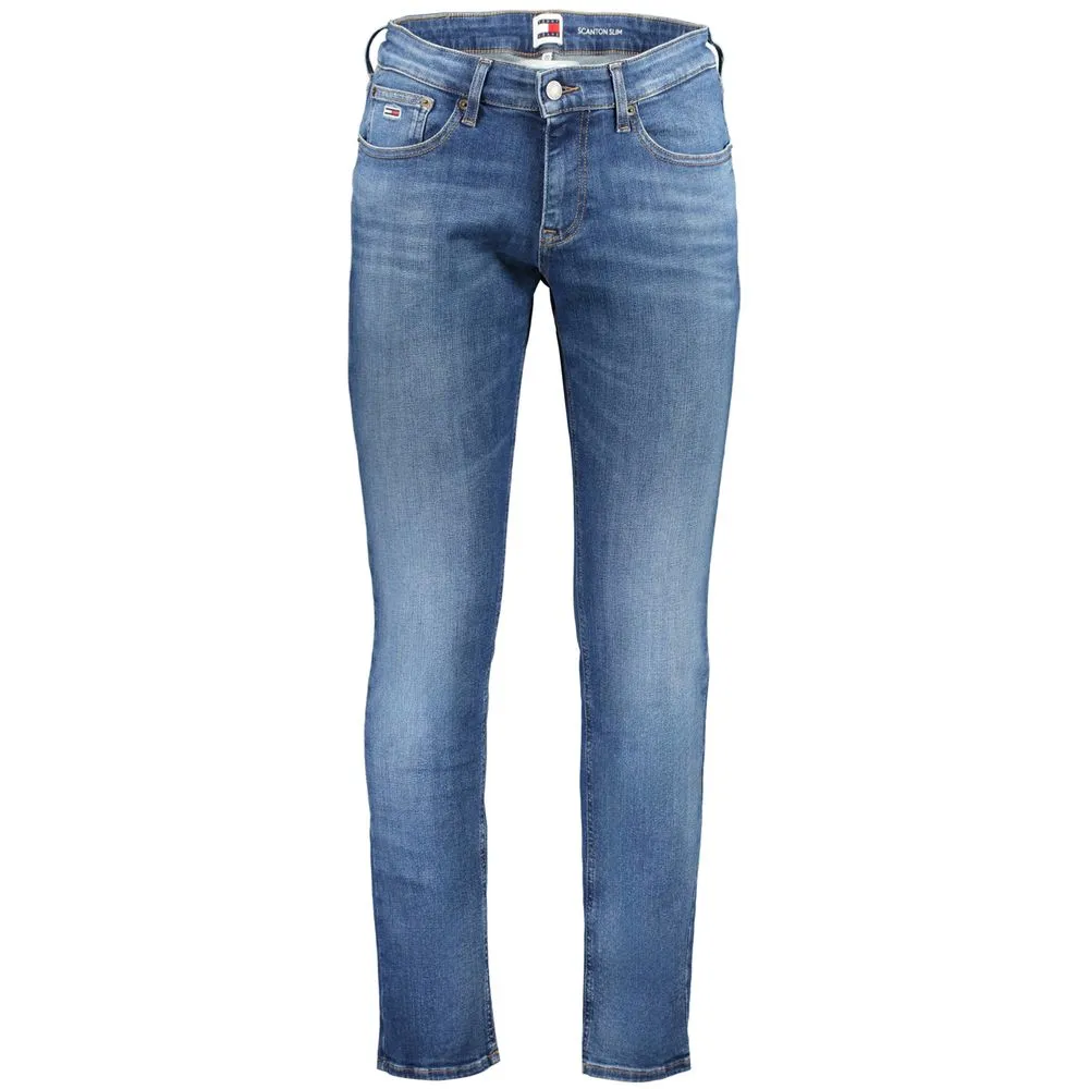 Tommy Hilfiger Men's Blue Cotton Jeans & Pant