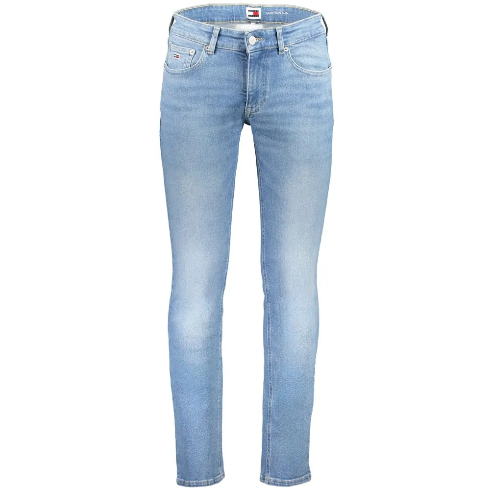 Tommy Hilfiger Men's Light Blue Cotton Jeans & Pant