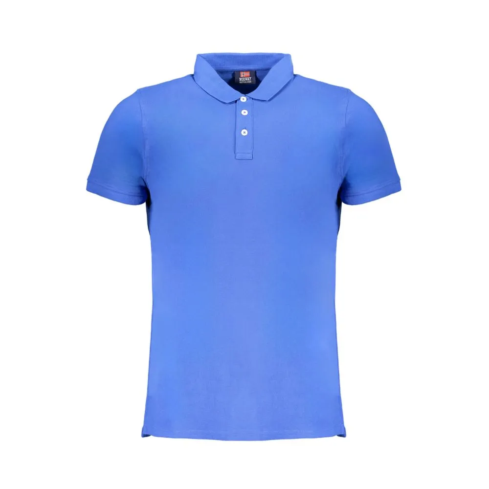 Norway 1963 Men's Blue Cotton Polo Shirt
