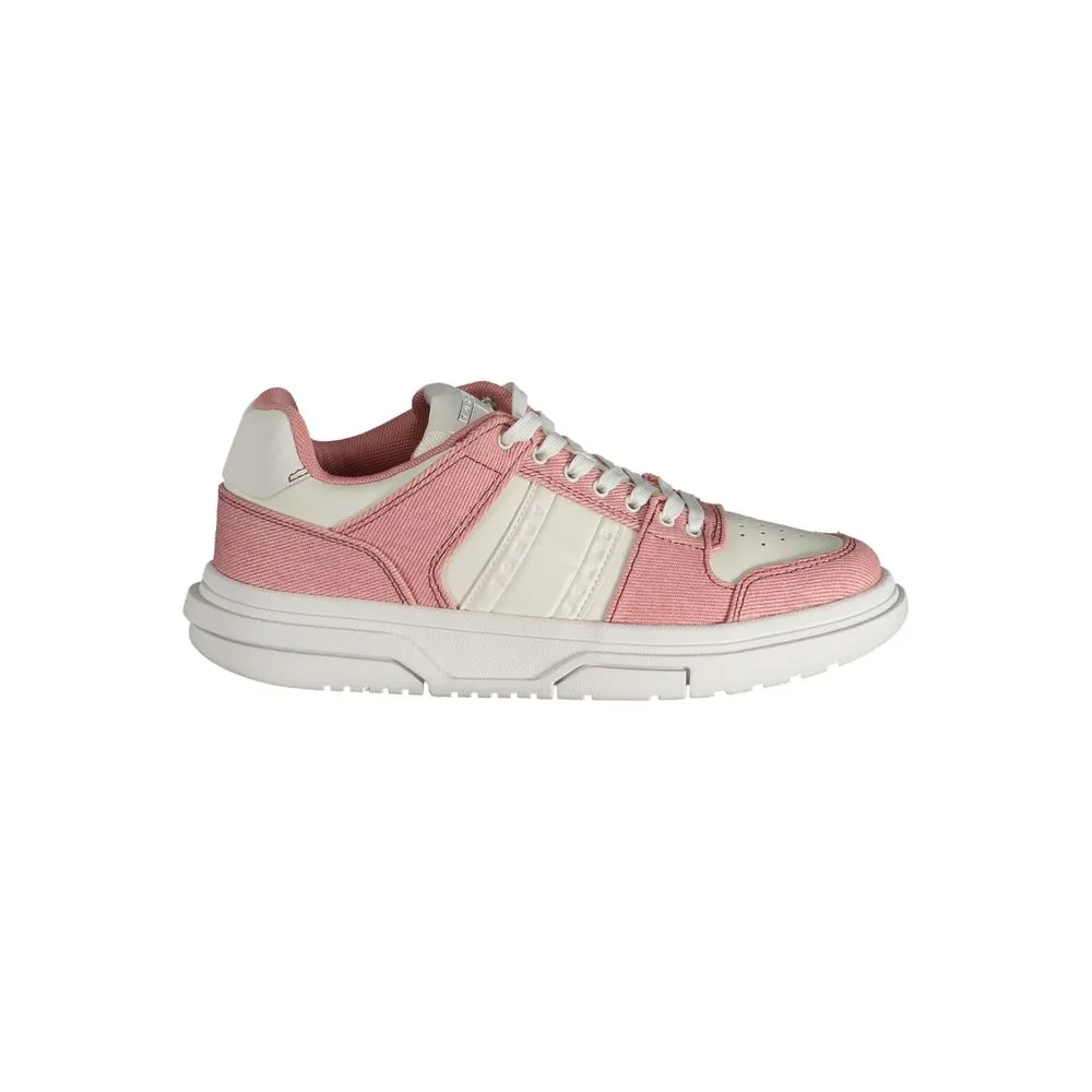 Tommy Hilfiger Women's Pink Polyester Sneaker