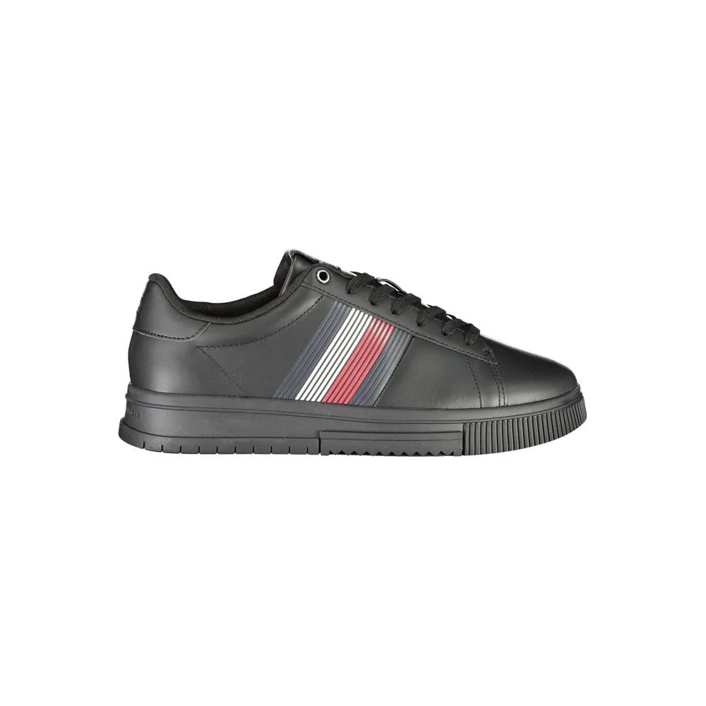 Tommy Hilfiger Men's Black Polyester Sneaker