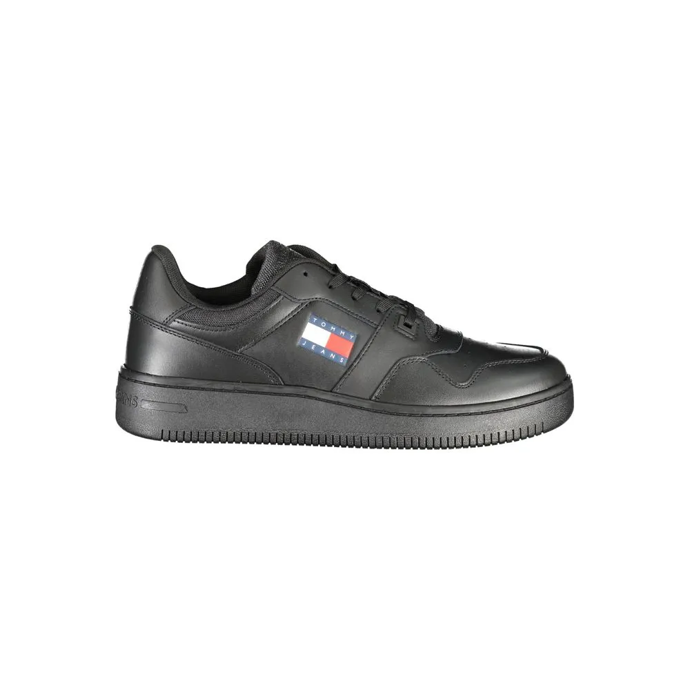 Tommy Hilfiger Men's Black Polyester Sneaker