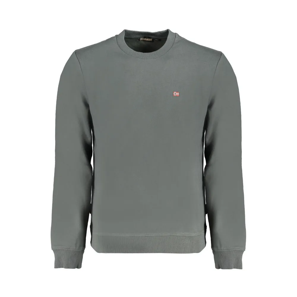 Napapijri Men's Green Cotton Sweater
