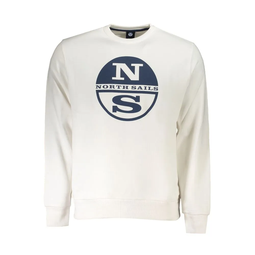 North Sails Men's White Cotton Sweater