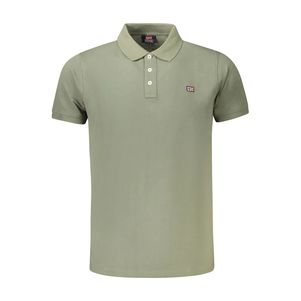 Norway 1963 Men's Green Cotton Polo Shirt