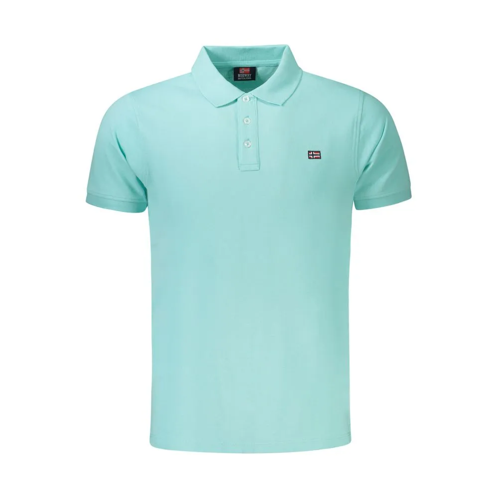 Norway 1963 Men's Light Blue Cotton Polo Shirt