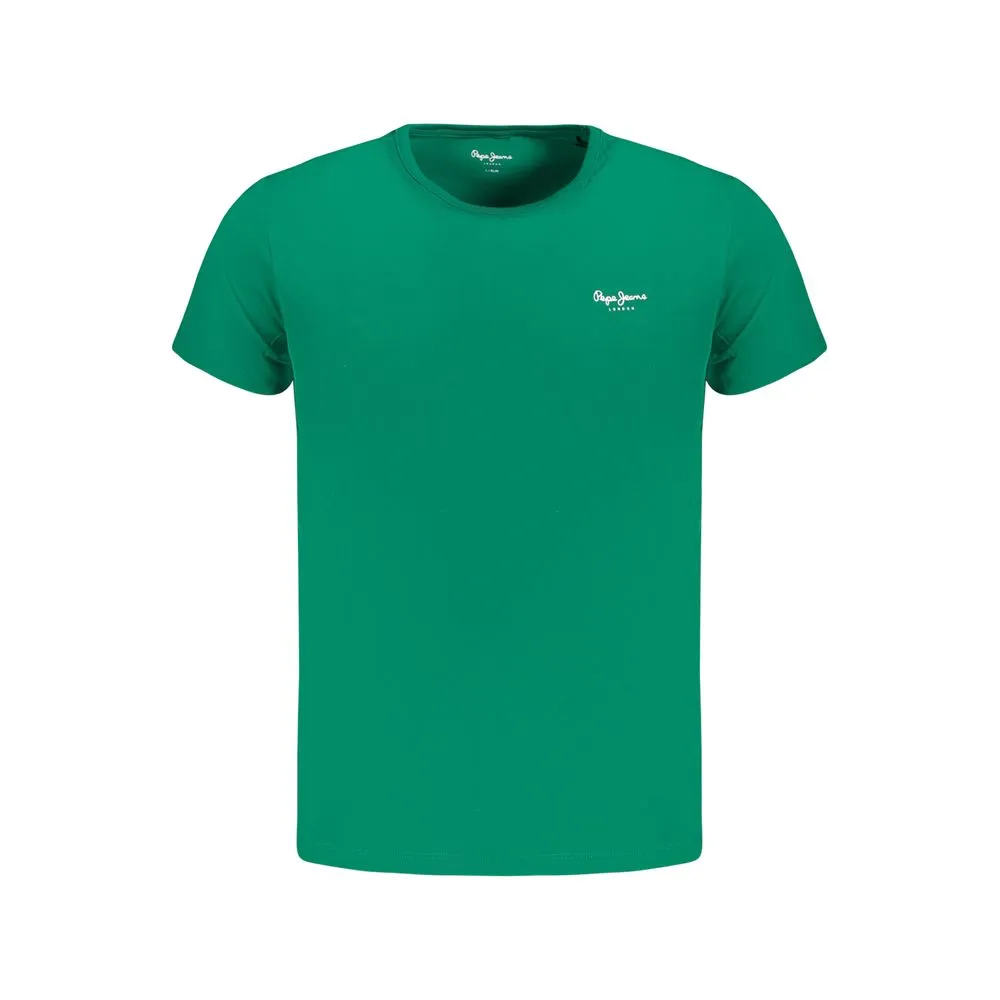 Pepe Jeans Men's Green Cotton T-Shirt