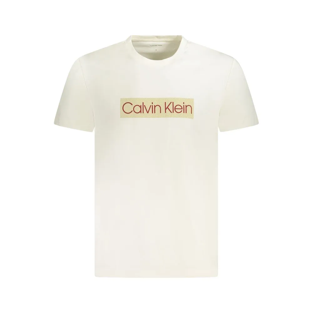 Calvin Klein Men's White Cotton T-Shirt