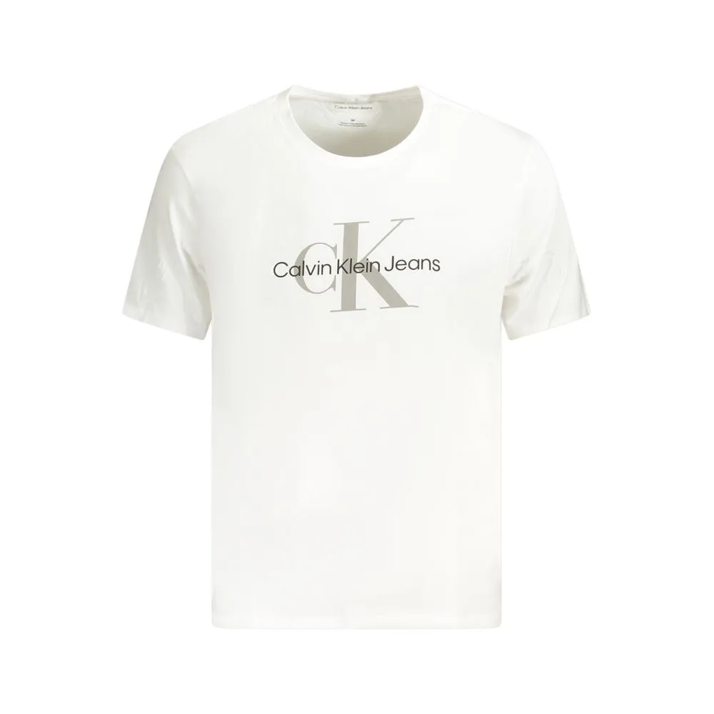 Calvin Klein Men's White Cotton T-Shirt