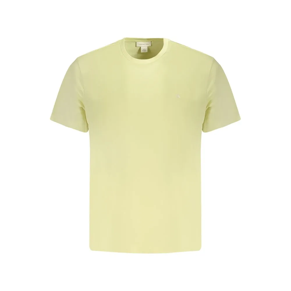 Calvin Klein Men's Yellow Cotton T-Shirt