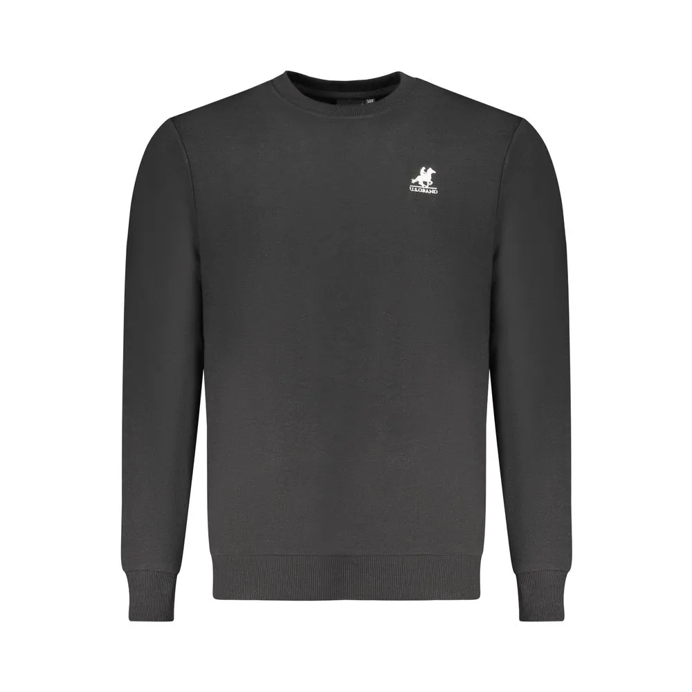 U.S. Grand Polo Men's Black Cotton Sweater