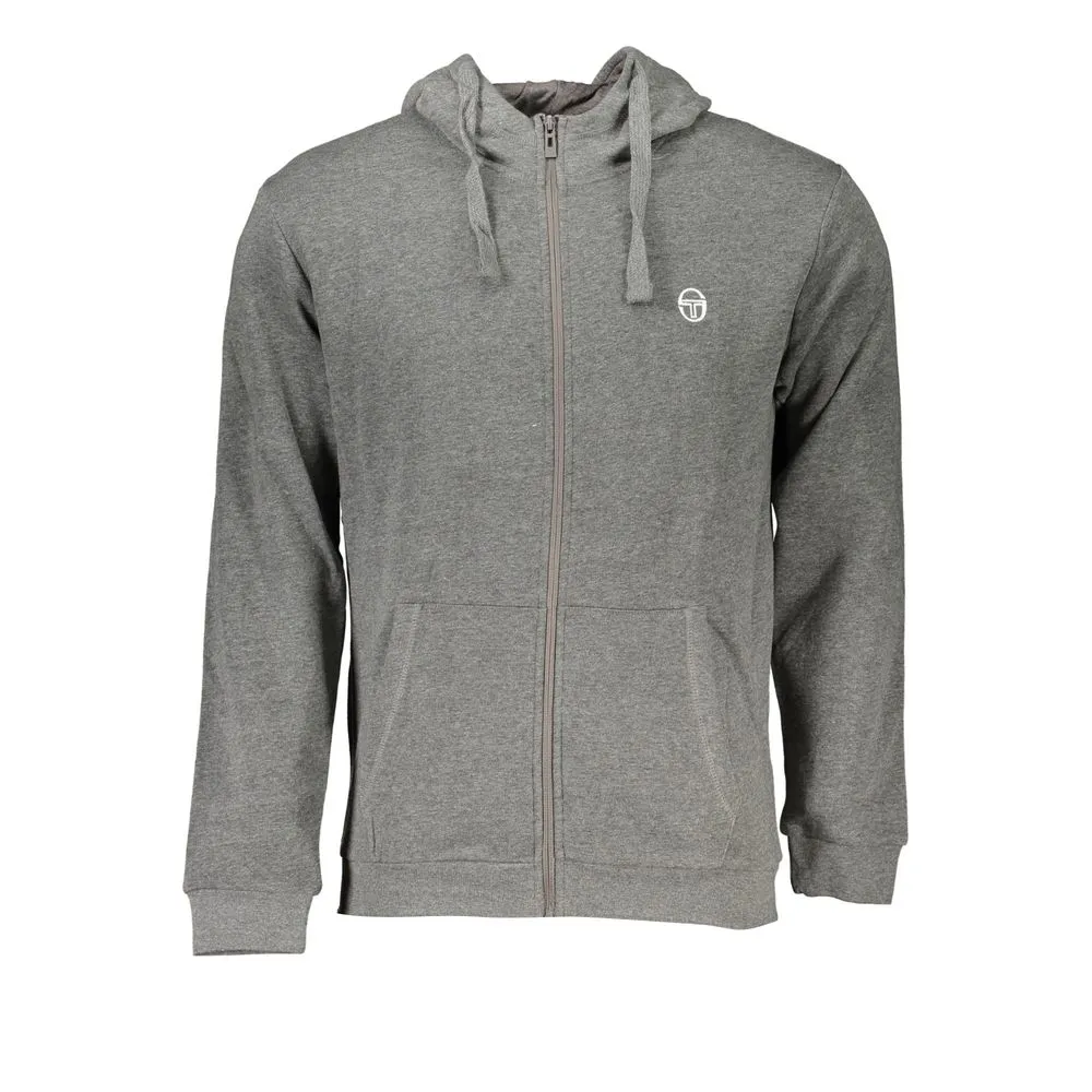 Sergio Tacchini Men's Gray Cotton Sweater