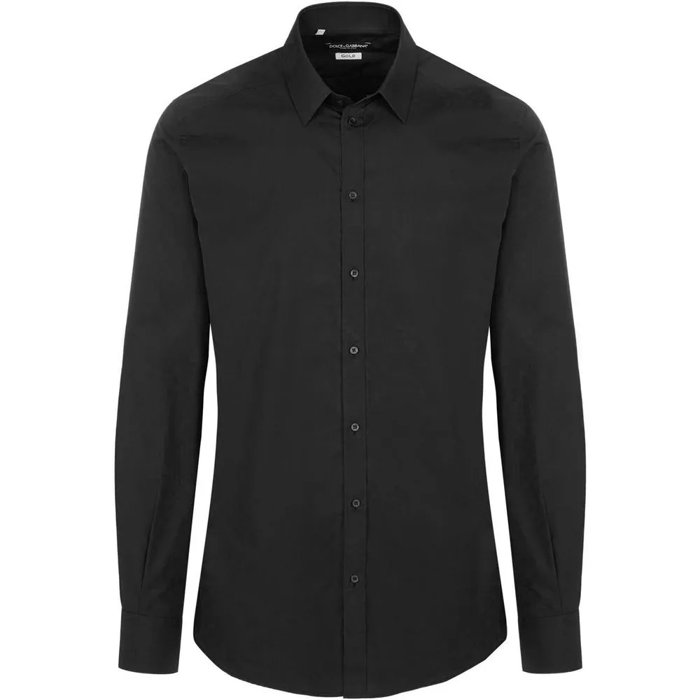 Dolce & Gabbana Men's Black Cotton Shirt