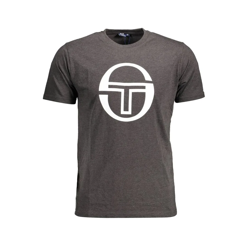 Sergio Tacchini Men's Gray Cotton T-Shirt