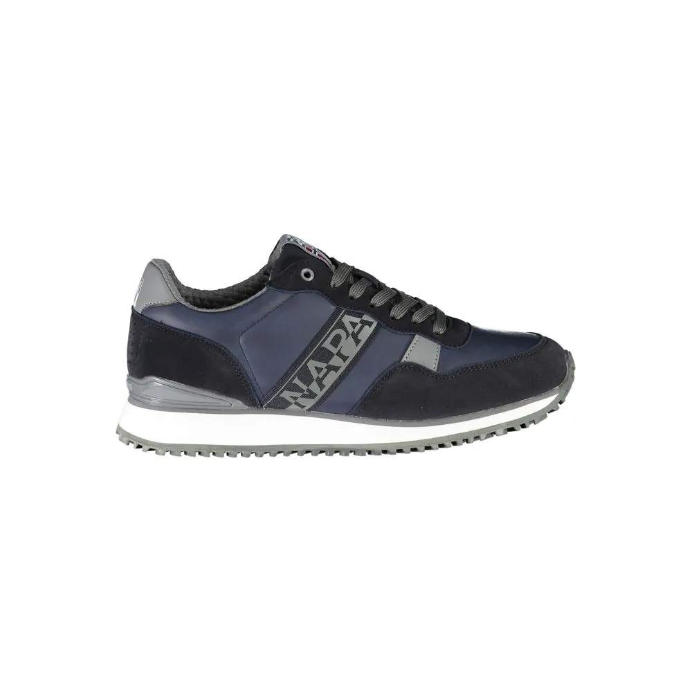 Napapijri Men's Sleek Contrasting Sneakers with Signature Style