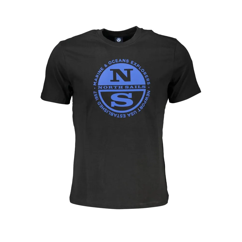 North Sails Men's Black Cotton T-Shirt