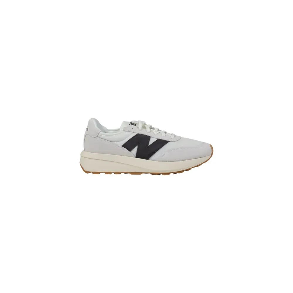 New Balance Men's White Suede Leather Sneaker