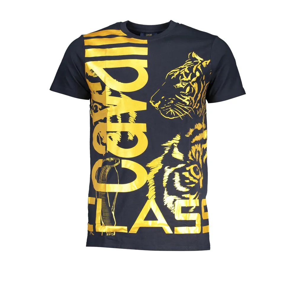 Cavalli Class Men's Blue Cotton T-Shirt