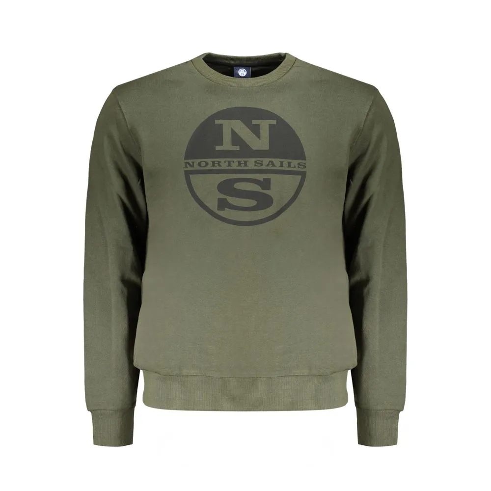 North Sails Men's Green Cotton Sweater
