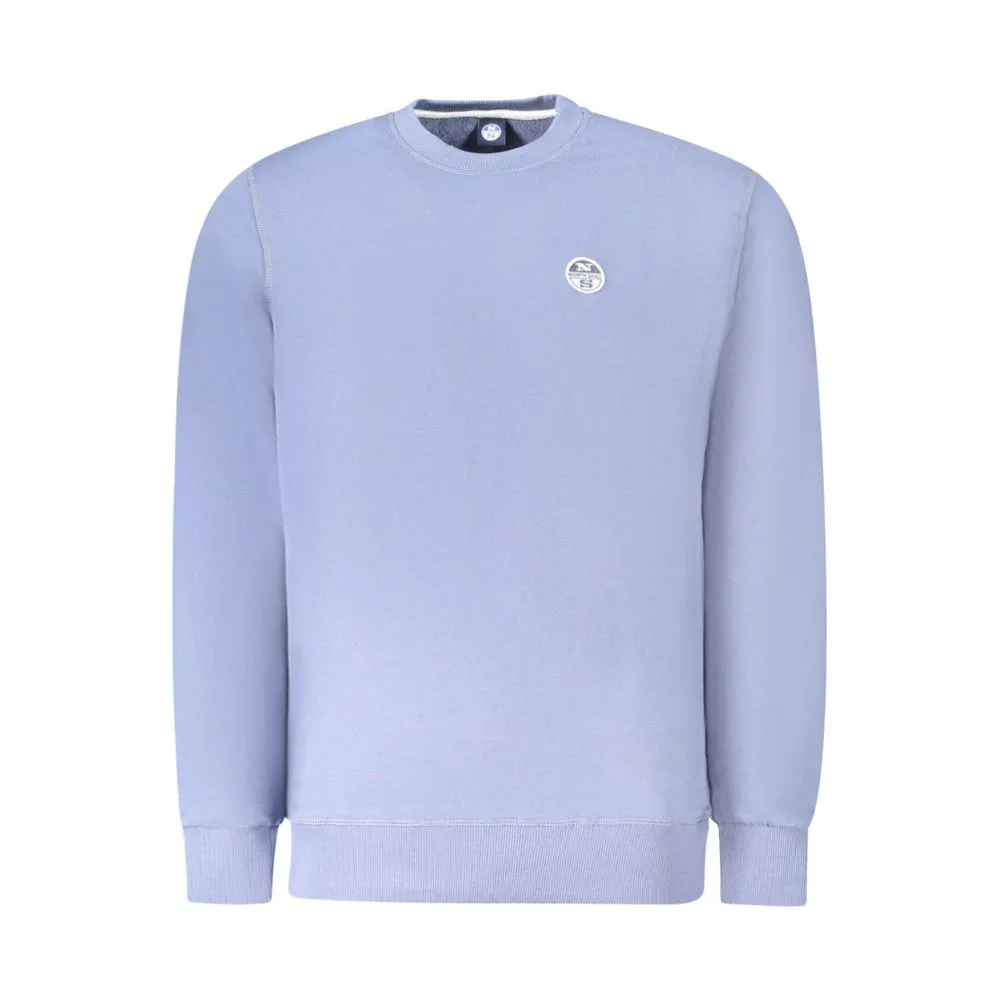 North Sails Blue Cotton Men Sweater