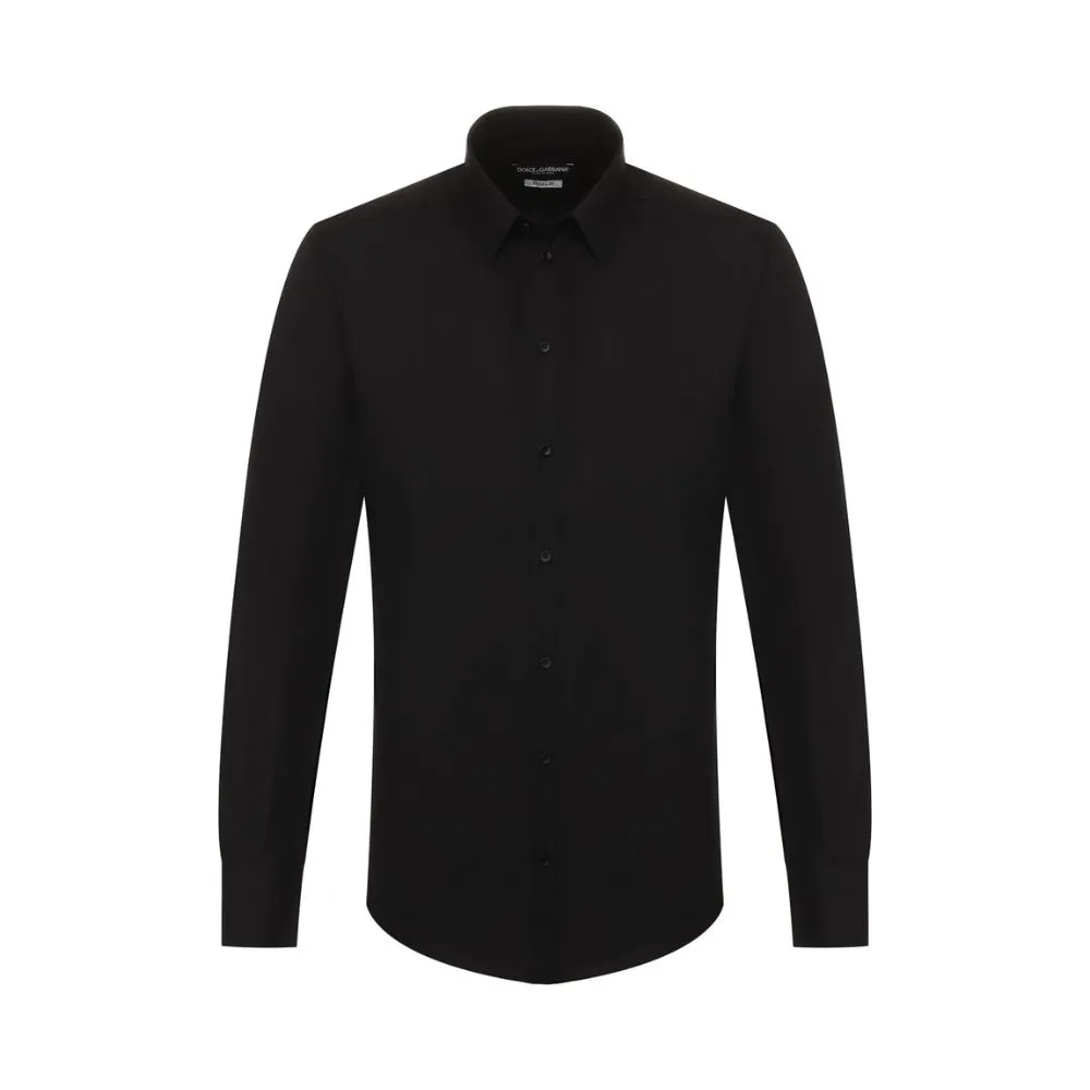 Dolce & Gabbana Men's Black Cotton Shirt