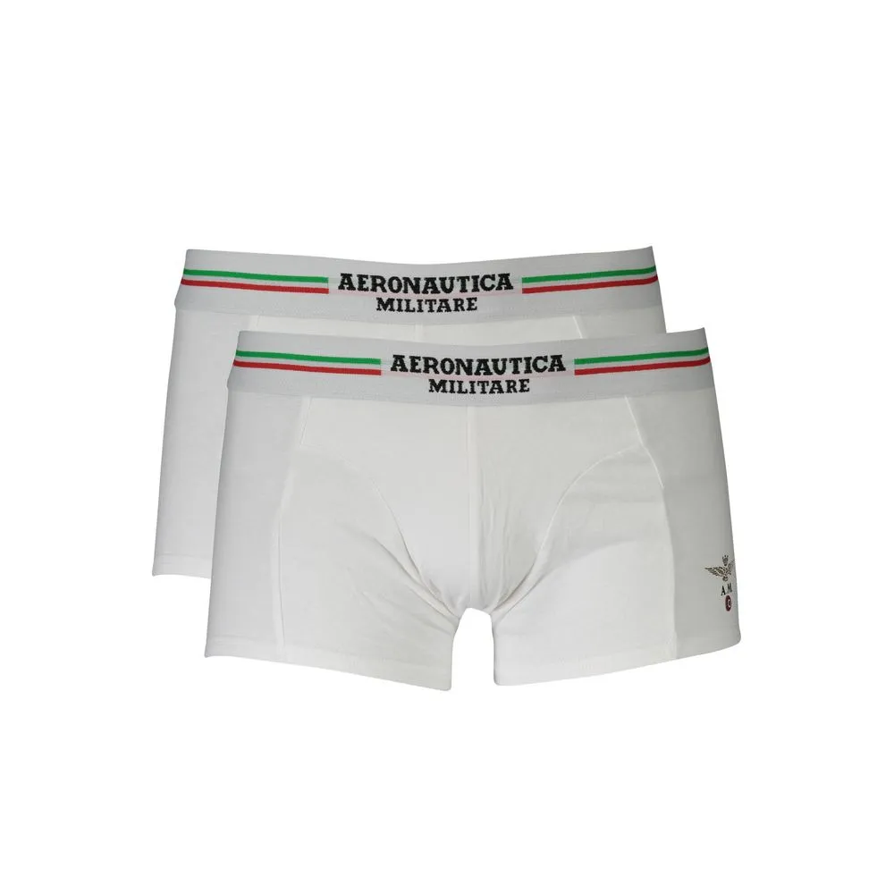 Aeronautica Militare Men's White Cotton Underwear