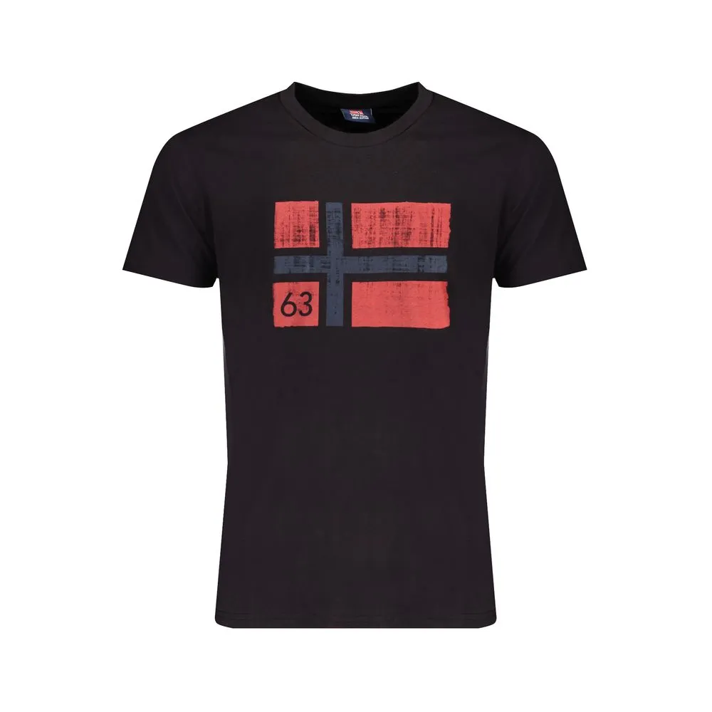 Norway 1963 Men's Black Cotton T-Shirt