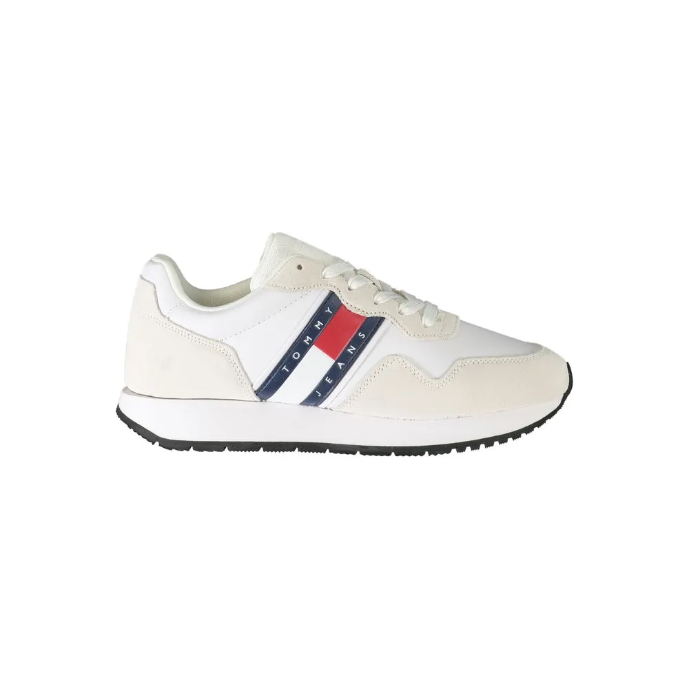 Tommy Hilfiger Women's White Polyester Sneaker